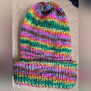 Multicolor Double Knit Hat